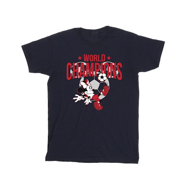 Disney Mens Minnie Mouse World Champions T-Shirt XXL Marinblå Navy Blue XXL