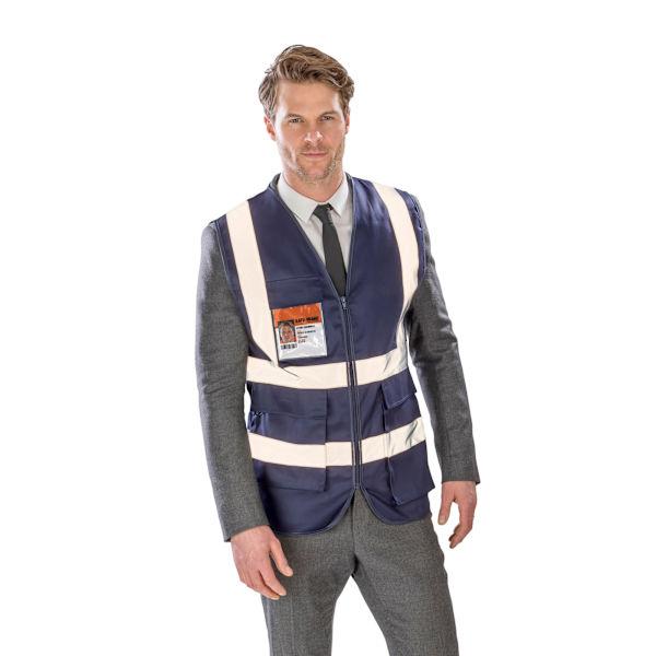 SAFE-GUARD by Result Unisex Vuxen Säkerhetsväst L Marinblå Navy L