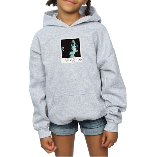 Janis Joplin Girls Memories 1970 Hoodie 9-11 år Sports Grey Sports Grey 9-11 Years