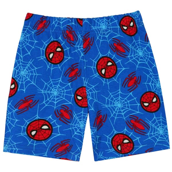 Spider-Man Barn/Barn Borstad Bomull Kortärmad Pyjamas S Red/Blue 5-6 Years