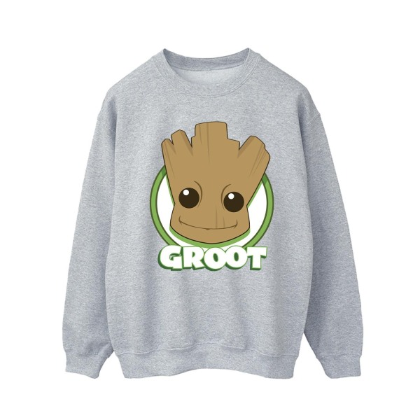 Guardians Of The Galaxy Män Groot Badge Sweatshirt M Sports Gr Sports Grey M