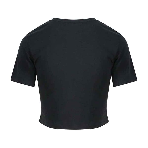 AWDis Just Ts Dam Girlie Tri-Blend Cropped T-Shirt L Solid B Solid Black L