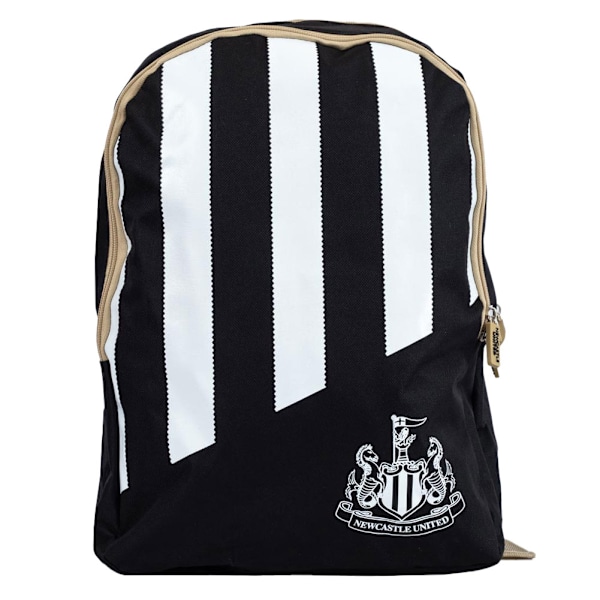 Newcastle United FC Stripe Ryggsäck One Size Svart/Vit Black/White One Size