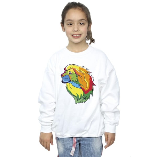 Disney Girls The Lion King Colours Sweatshirt 5-6 år Vit White 5-6 Years