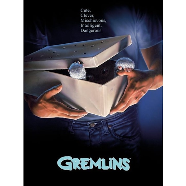 Gremlins Poster Gizmo Canvas Print 40cm x 30cm Multifärgad Multicoloured 40cm x 30cm