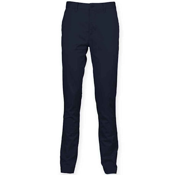 Front Row Herr Stretch Chinos 32R Marinblå Navy 32R