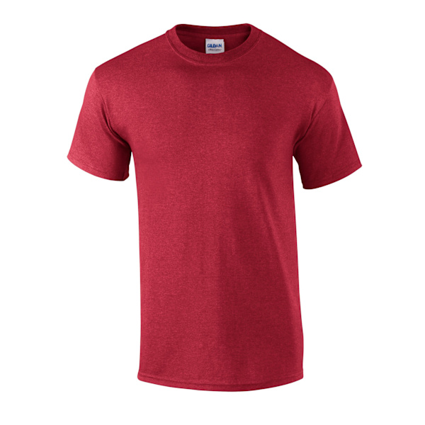 Gildan Unisex Heather Ultra Cotton T-shirt L Heather/Cardinal Heather/Cardinal L