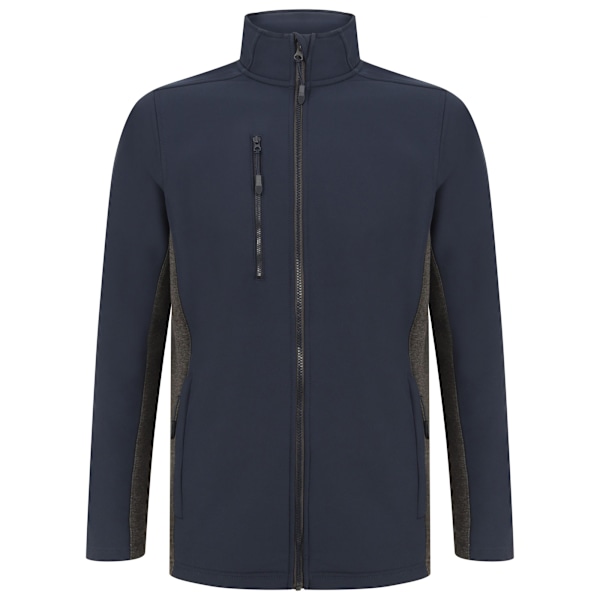 Henbury Unisex Kontrast Soft Shell Jacka M Marinblå/Kol Navy/Charcoal M