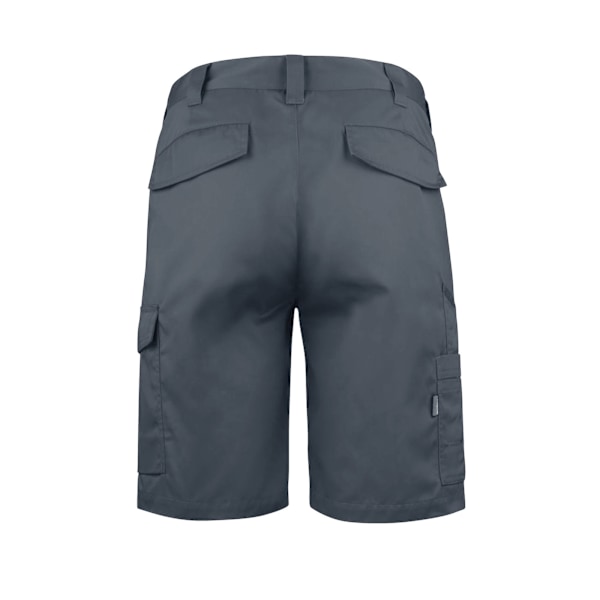 Projob Herr Enfärgade Cargoshorts 42R Grå Grey 42R
