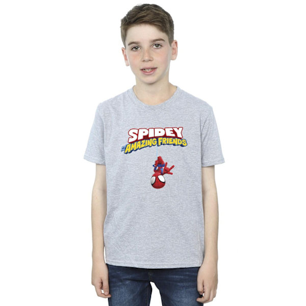 Marvel Boys Spider-Man Hänger Upp och Ner T-shirt 9-11 År S Sports Grey 9-11 Years