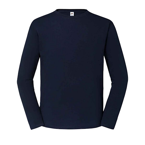 Fruit of the Loom Iconic långärmad T-shirt XS Deep Navy Deep Navy XS