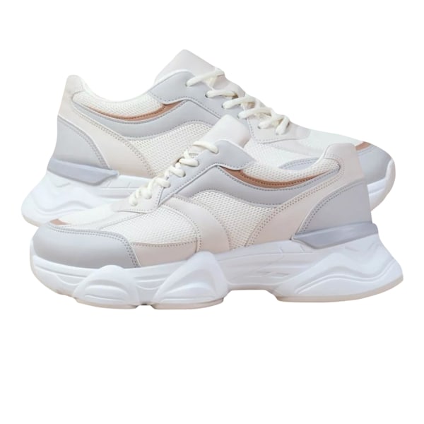 Where's That From Dam/Dam Hoops Mesh Tränare 6 UK Cream/ Cream/Grey 6 UK