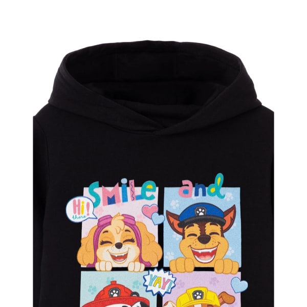 Paw Patrol Girls Smile And Pass It On Hoodie 5-6 Years Black Black 5-6 Years