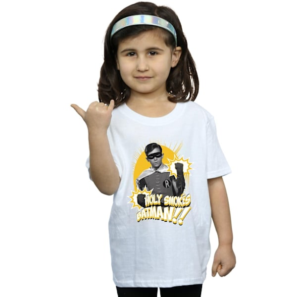 DC Comics Girls Batman TV-serie Robin Holy Smokes bomull T-shirt White 12-13 Years