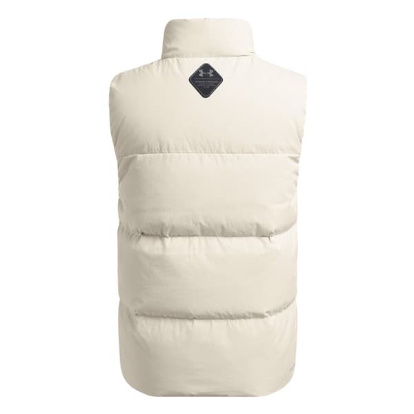 Under Armour Herr Limitless Quilted High Collar Gilet L Vit White L