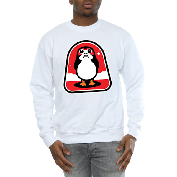 Star Wars Mens The Last Jedi Porgs Badge Sweatshirt M Vit White M