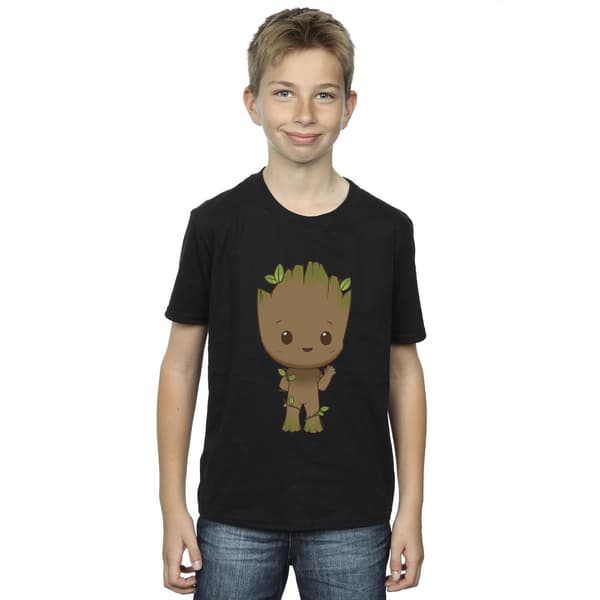 Marvel Pojkar I Am Groot Chibi Wave Pose T-Shirt 5-6 År Svart Black 5-6 Years