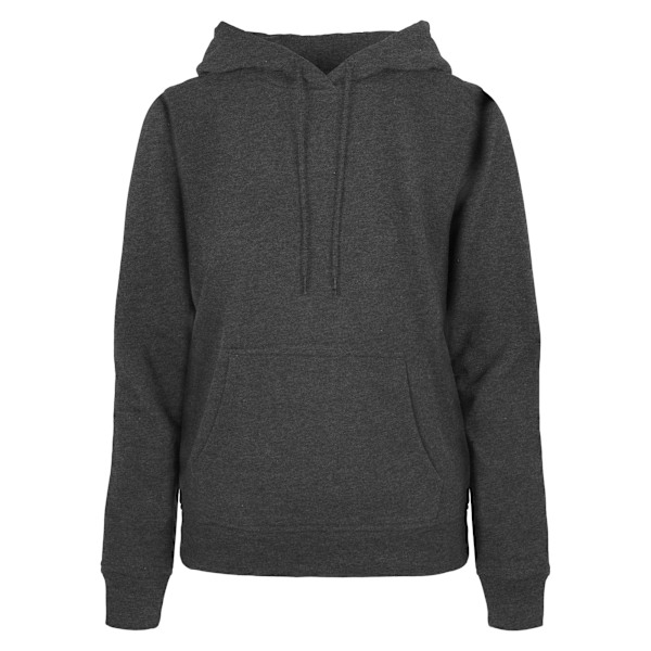 Build Your Brand Dam/Dam Basic Hoodie XS Charcoal Charcoal XS