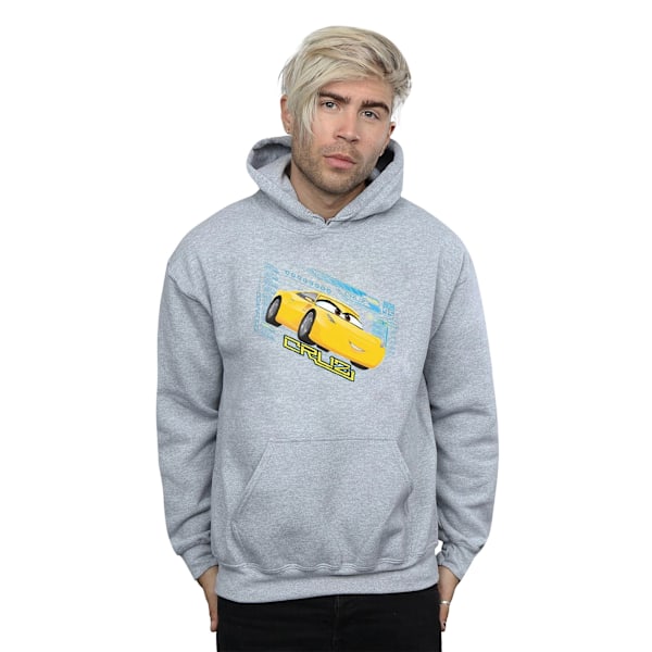 Disney Cars Cruz Ramirez Hoodie M Sports Grey för män Sports Grey M
