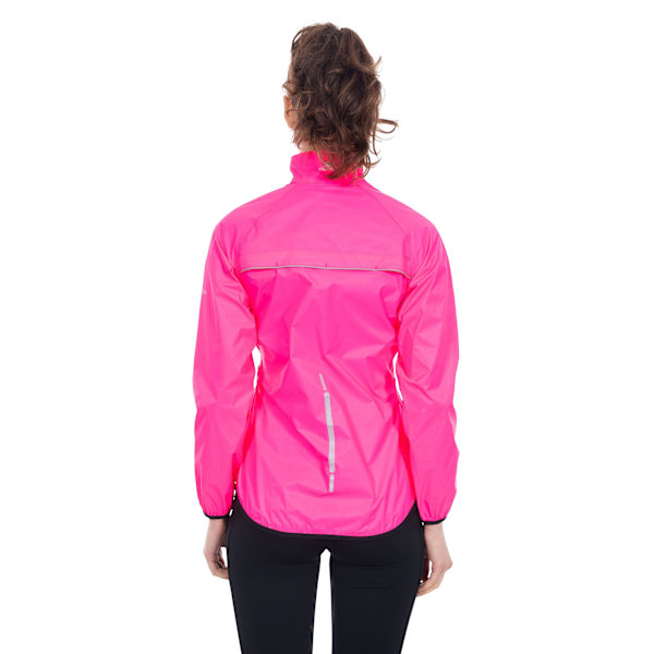 Trespass Dam/Damer Beaming Packaway Hi-Vis Jacka XXL Hi Vi Hi Visibility Pink XXL