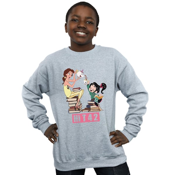 Disney Boys Wreck It Ralph Belle Och Vanellope Sweatshirt 7-8 År Black 7-8 Years