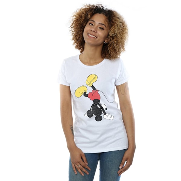 Disney Dam/Kvinnor Musse Pigg Upp och Ner Bomull T-shirt S White S