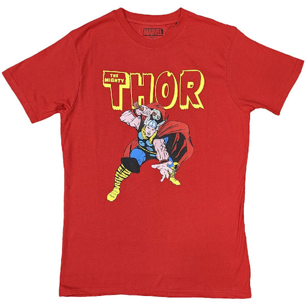 Thor Unisex Vuxen Hammer T-Shirt M Röd Red M