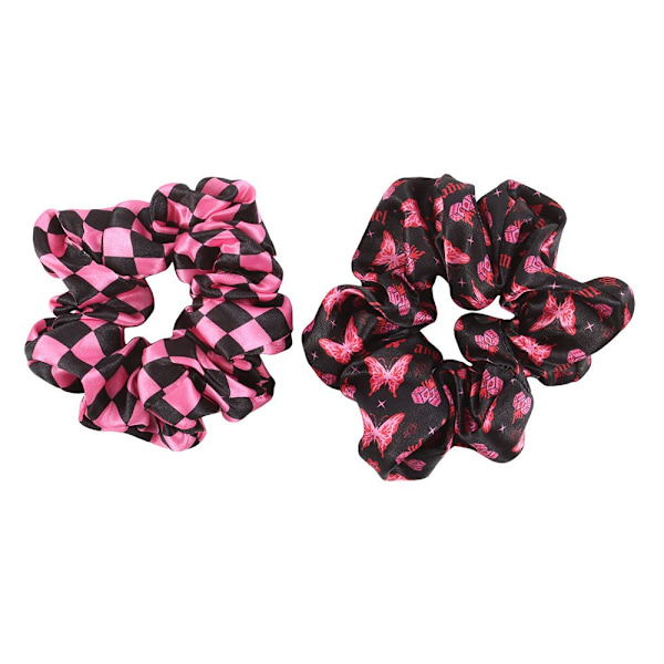 Something Different Rebel Butterfly Scrunchie (2-pack) One S Black/Pink One Size