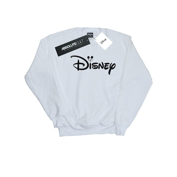Disney Herr Mickey Mouse Huvudlogotyp Sweatshirt 3XL Vit White 3XL