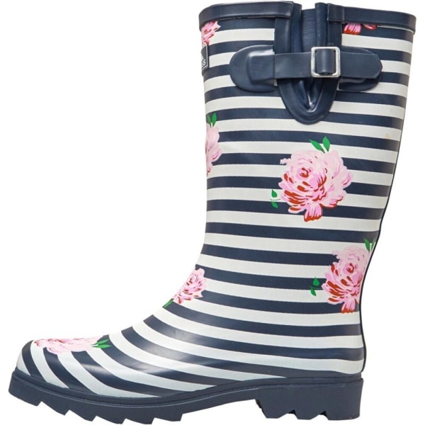 Trespass Dam/Dam Elena Floral Wellington Boots 7 UK Navy/ Navy/White/Pink 7 UK