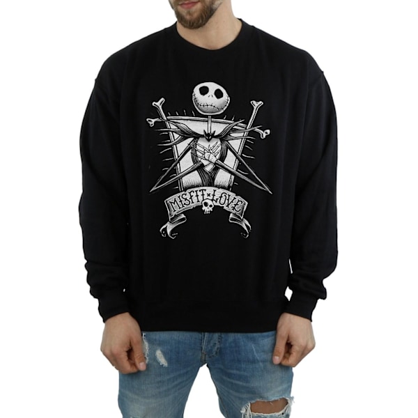 Disney Herr Nightmare Before Christmas Misfit Love Sweatshirt L Black L