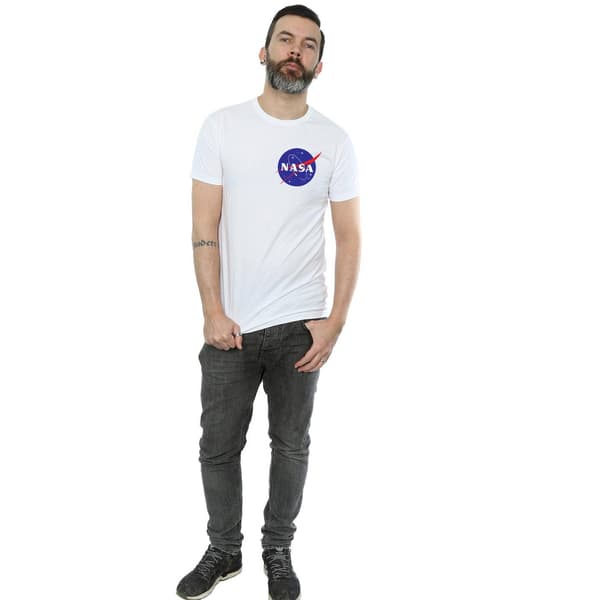 NASA Classic Insignia bröstlogotyp T-shirt S vit White S