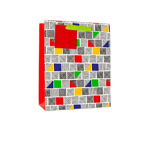 Simon Elvin Shapes Presentpåse (6-pack) One Size Röd/Vit/Svart Red/White/Black One Size
