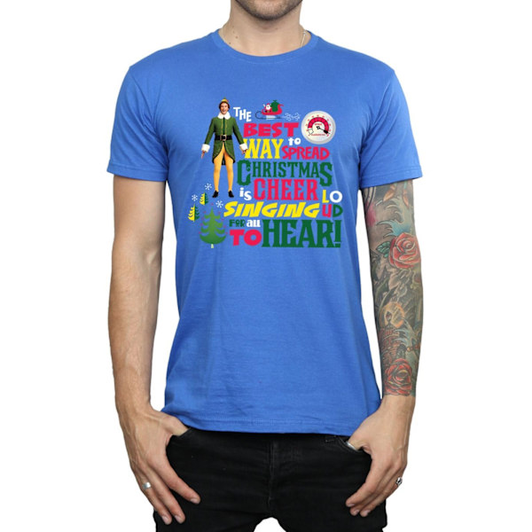 Elf Herr Julstämning T-shirt S Royal Blue Royal Blue S