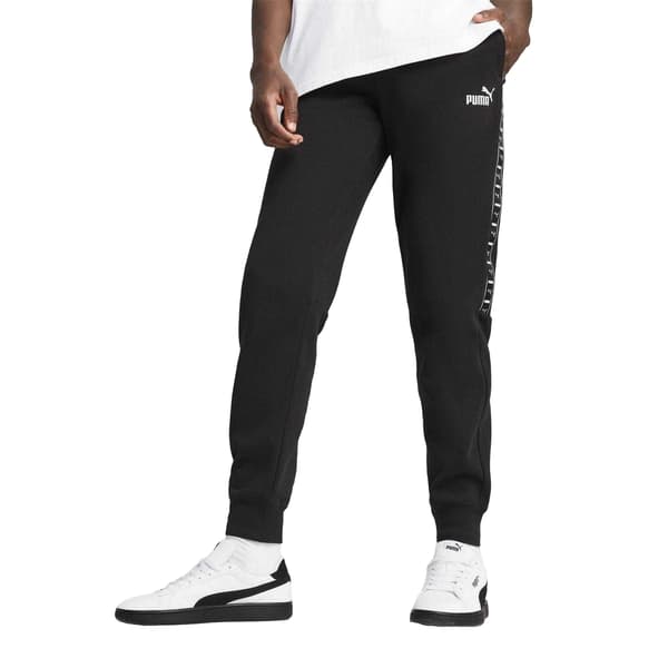 Puma Herr Fleece Ribbade Muddbyxor L Svart Black L