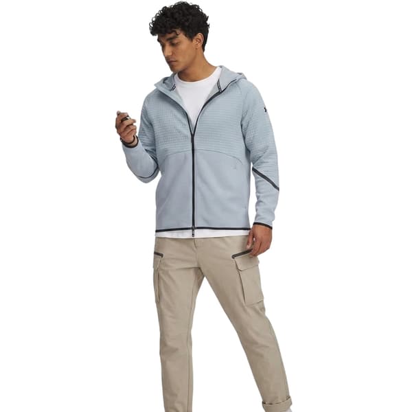 Under Armour Herr Unstoppable Textured Hooded Jacket S Blå Blue S
