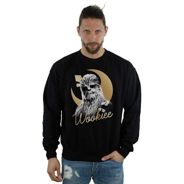 Star Wars The Last Jedi Guld Chewbacca Sweatshirt M Svart Black M