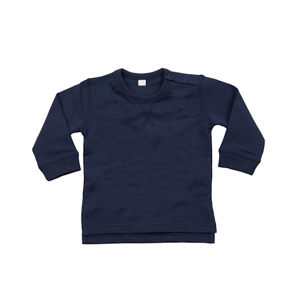 Babybugz Baby Plain Sweatshirt 6-12 månader Nautical Navy Nautical Navy 6-12 Months