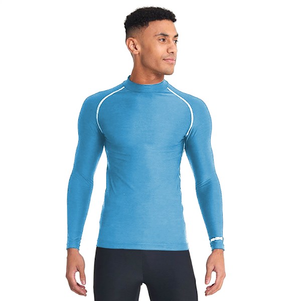 Rhino Termobyxor för Herr Långärmad Baslager Väst Topp L/ Light Blue L/XL