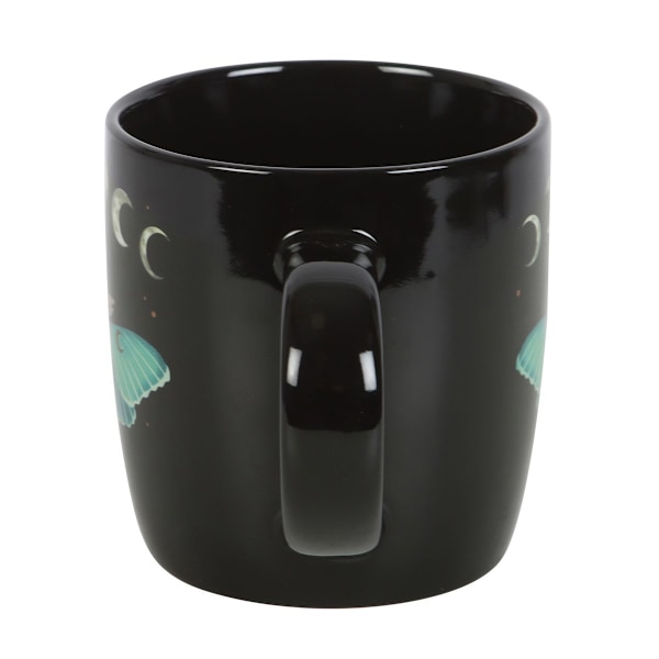 Something Different Luna Moth Mug En Storlek Svart/Grön Black/Green One Size