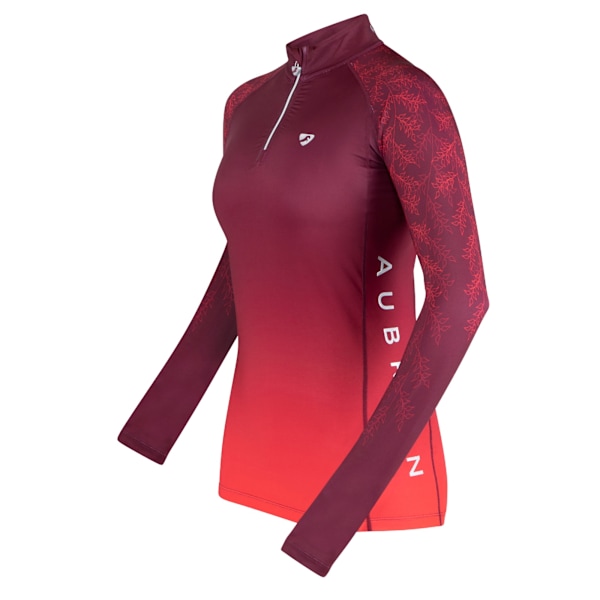 Aubrion Dam/Dam Hyde Park Leaf Cross Country Skjorta XL Röd Red XL