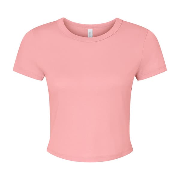 Bella + Canvas Dam/Dam Micro-Rib Crop Top XL Solid Natura Solid Natural XL