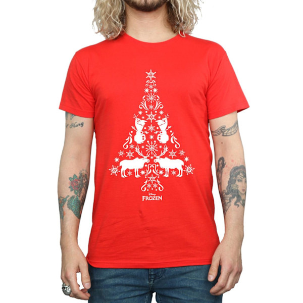 Disney Herr Frozen Julgran T-shirt M Röd Red M
