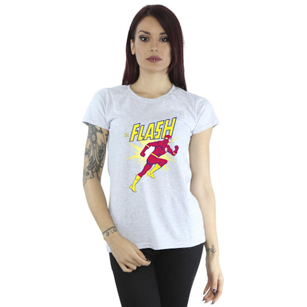 DC Comics Dam/Kvinnor The Flash Löpning Bomull T-shirt XXL Sp Sports Grey XXL