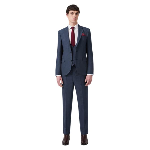 Without Prejudice Herr Archer Ull Slim Byxor 34S Marinblå Navy Blue 34S