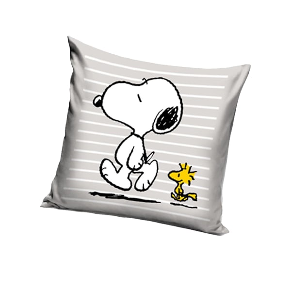 Peanuts Snoopy & Woodstock Fylld Kudde En Storlek Grå Grey One Size