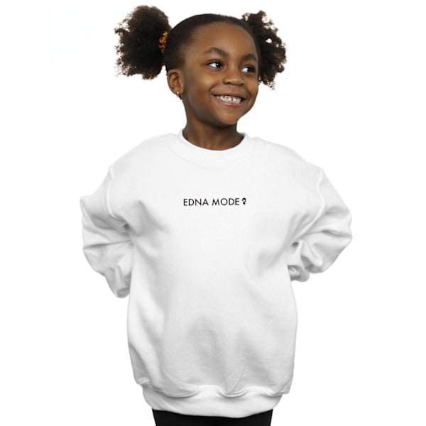 Disney Girls The Incredibles Edna Mode Sweatshirt 5-6 år Vit White 5-6 Years