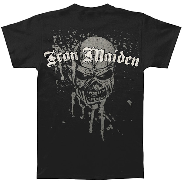 Iron Maiden Unisex Adult Sketched Trooper Back Print T-Shirt L Black L