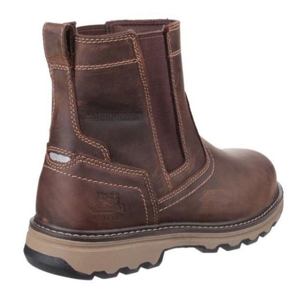 Caterpillar Unisex Pelton Safety Leather Boots 9 UK Dark Beige Dark Beige 9 UK