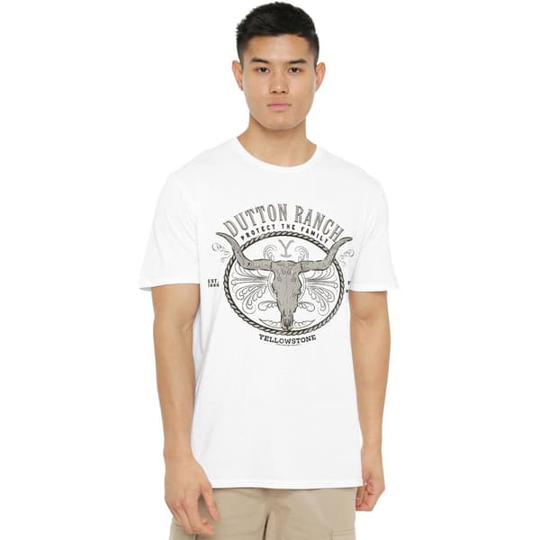 Yellowstone Herr Dutton Ranch T-Shirt S Vit White S